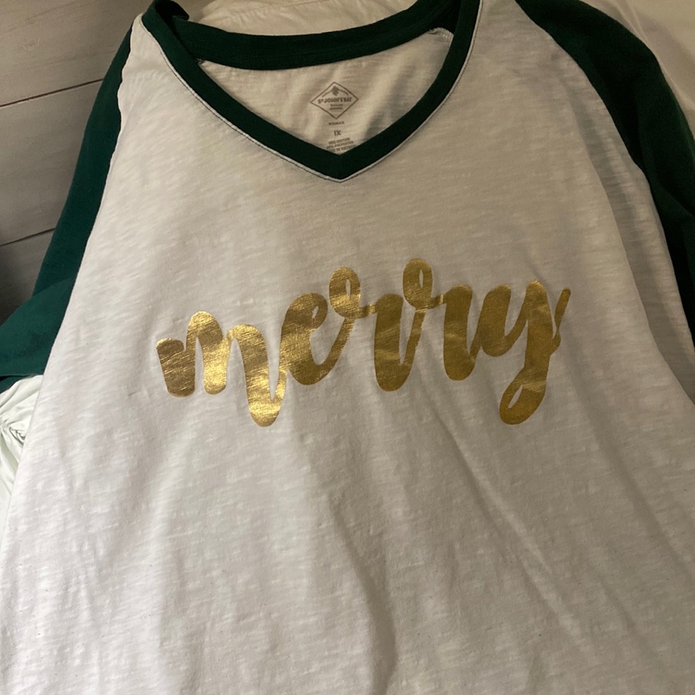“Merry” baseball t-shirt